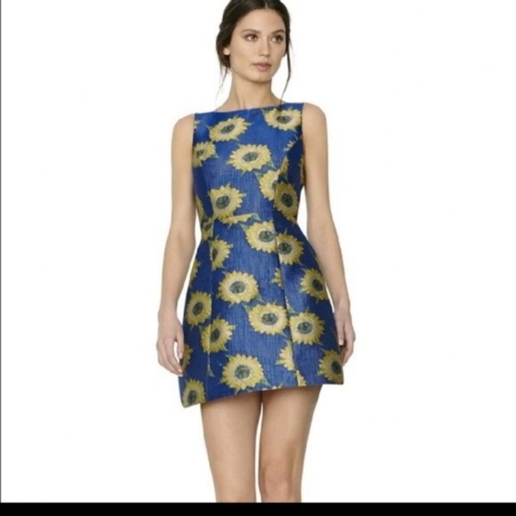 Alice + Olivia Dresses & Skirts - ISO !!!!! Alice + Olivia Epstein Sunnie Sunflower dress size 10 or 12